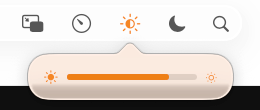 Eye Comfort Mode in Mira on Mac with its intensity slider dimming a bright video