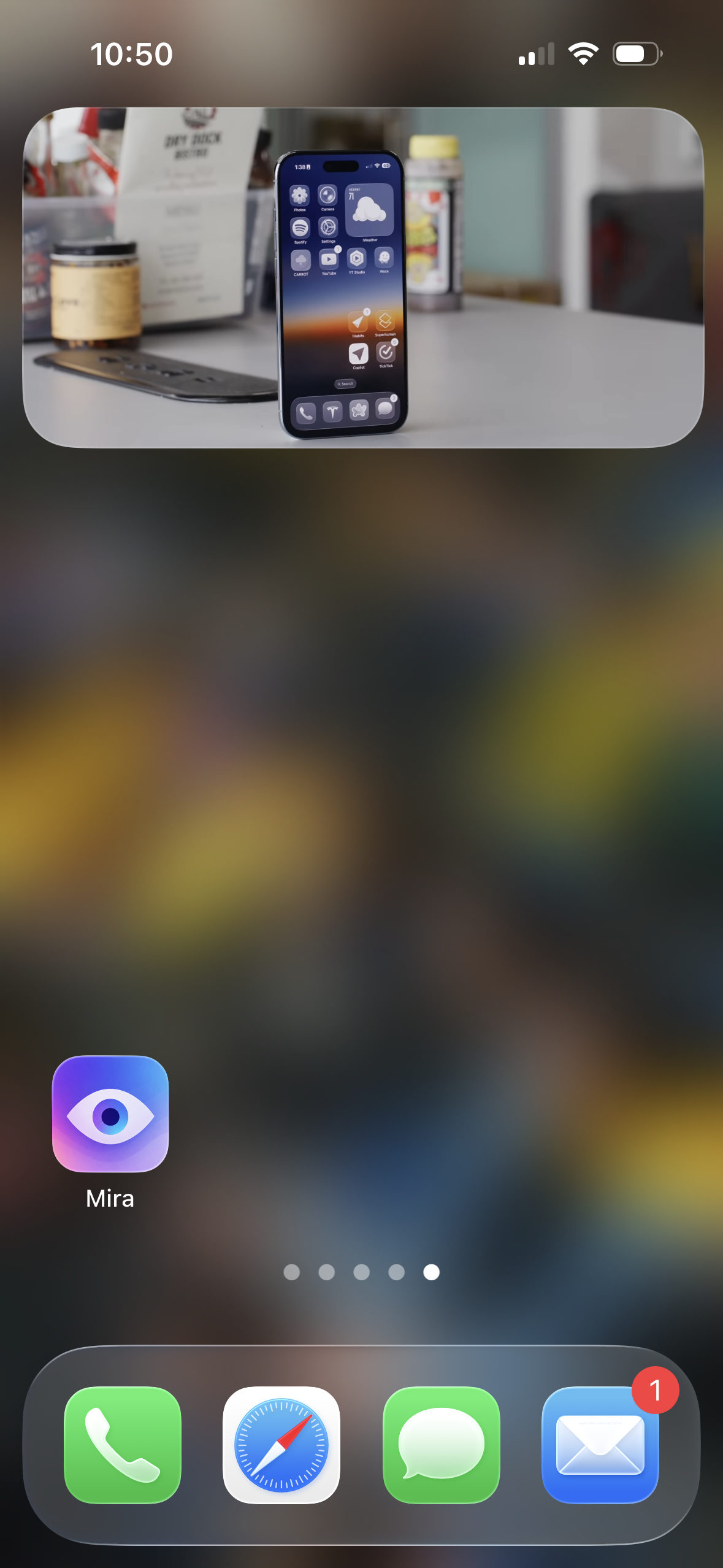 A video playing in a floating Picture-in-Picture window on iPhone