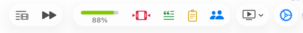 The Queue open in Mira on Mac, showing a lineup of videos with the next one at the top